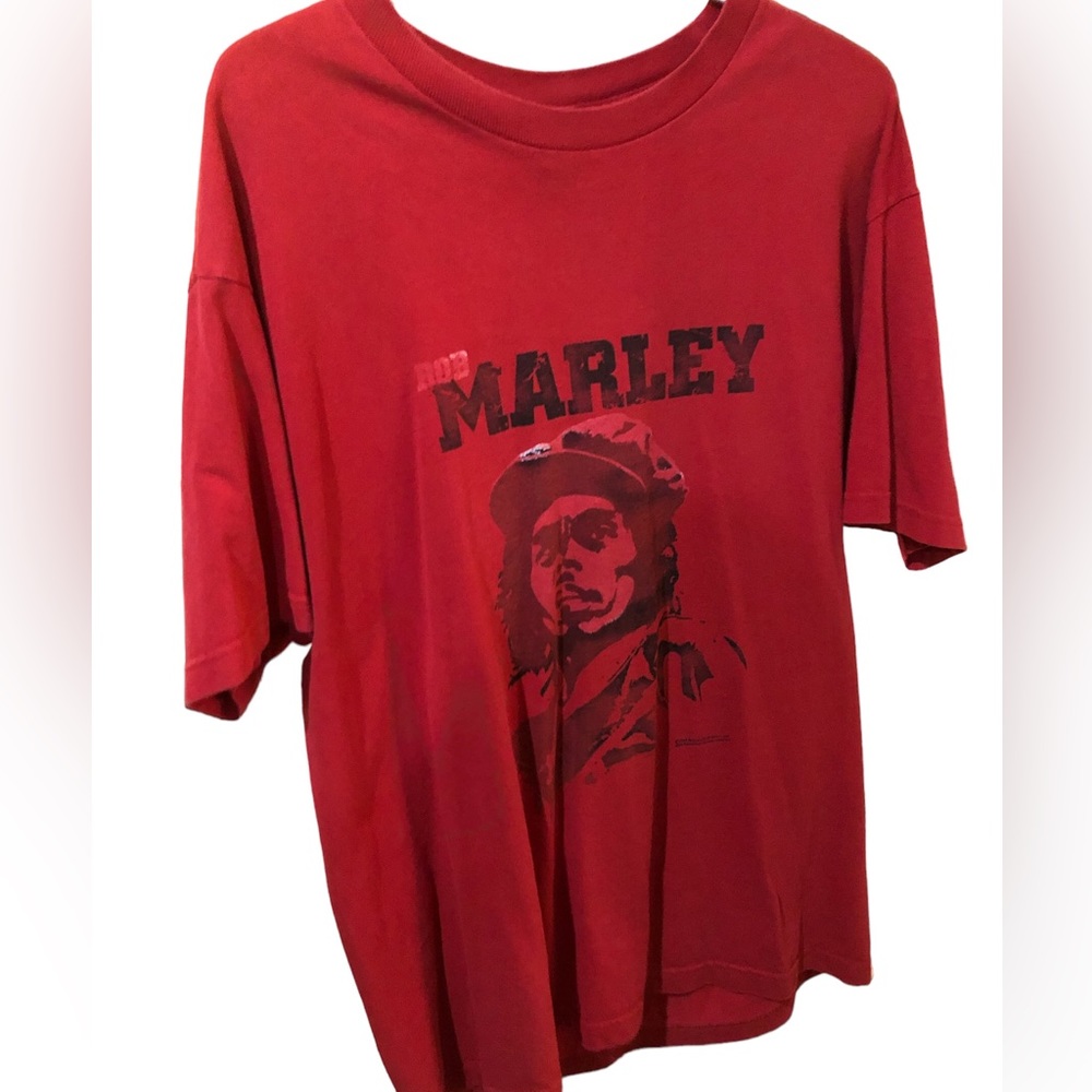 Vintage Bob Marley Double sided T-Shirt Adult Large Zion Tag quote on back